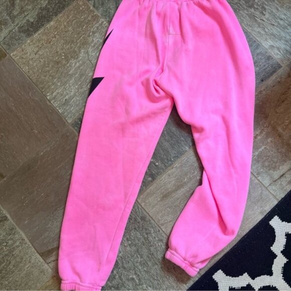 Aviator Nation Neon Pink Bolt Sweatpants Size S - Picture 7 of 7